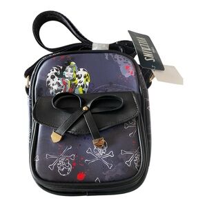 Disney Villains Cruella 8” Vegan Leather Crossbody Shoulder Bag